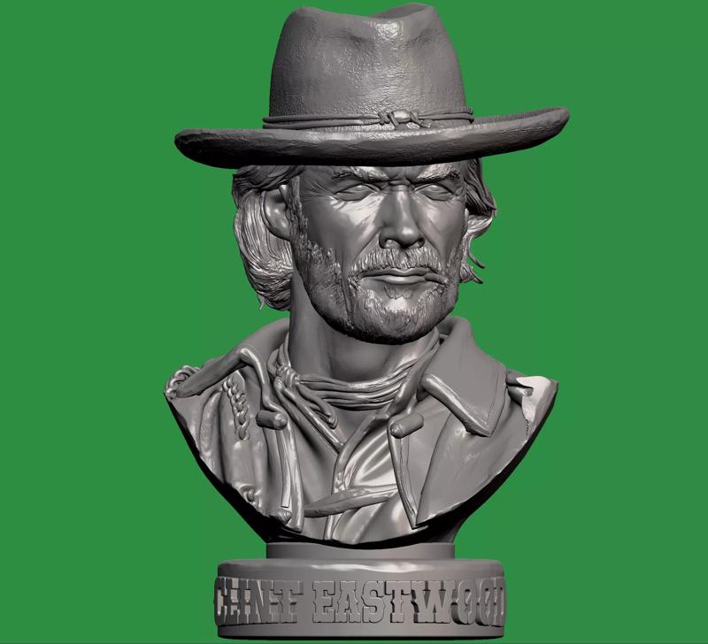 Clint Eastwood Bust