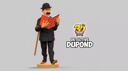 Detective Dupond 3D model Free Size