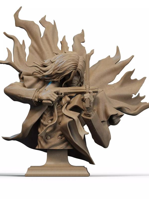 Alucard Bust 3D Print