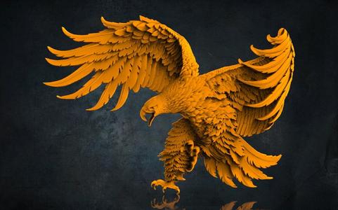 Eagle 3D STL Model for CNC Router, Artcam, Vetric, Engraver, Relief, Carving, Cut 3D, Stl File For Cnc Router, Wall Decor