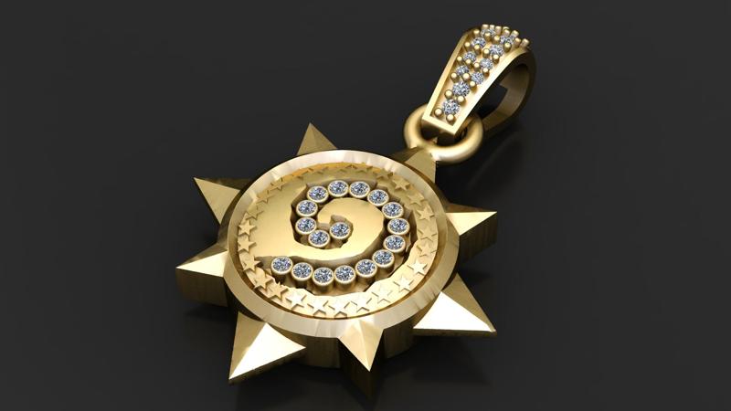 HIP HOP CHARM PENDANT 3D PRINTABLE MODEL