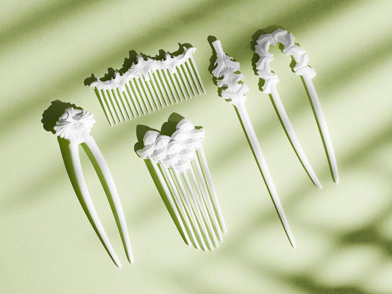 Resin Hair 3d Stl Print File, 3d Stl Print Hair Pin, Fantasy Hair Pin Models, STL Digital File, Hair Rolling Pin, One Piece Hair Stick