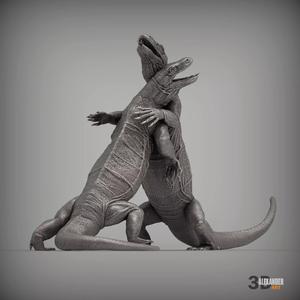 komodo dragon battle