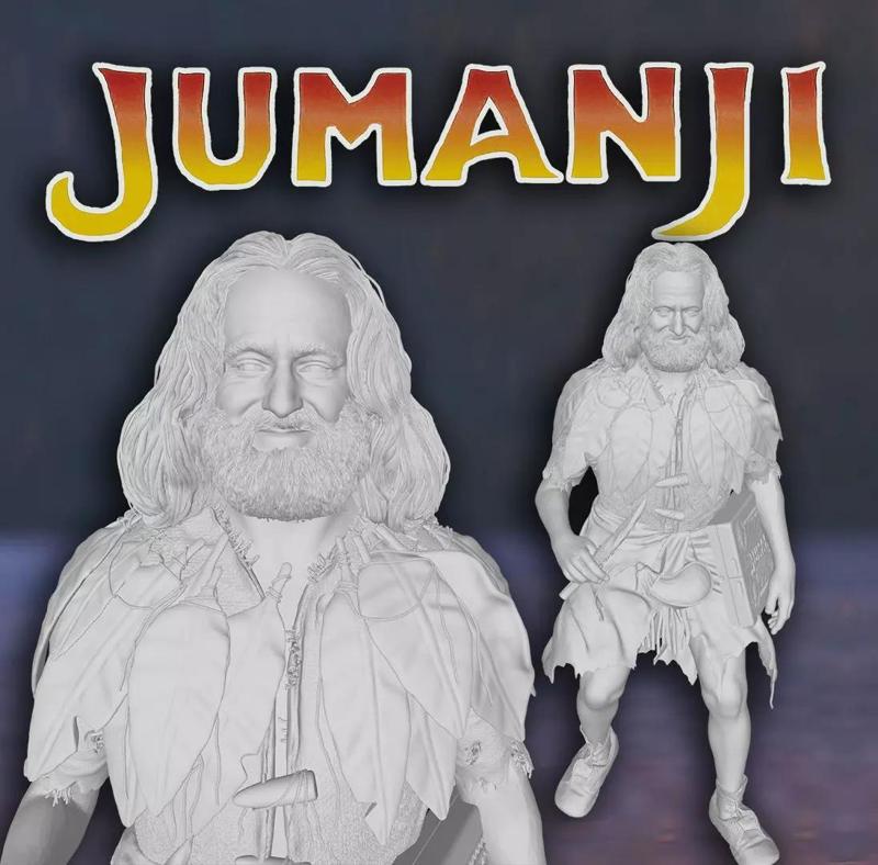 Jumanji Alan Parrish Robin Williams Action Figure 3D Print Model
