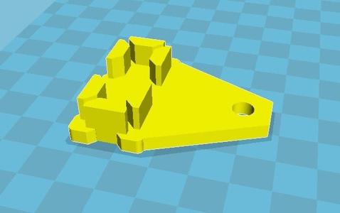 CR-7 Z Axis End Cap with Rod Guide (V-Rail system)