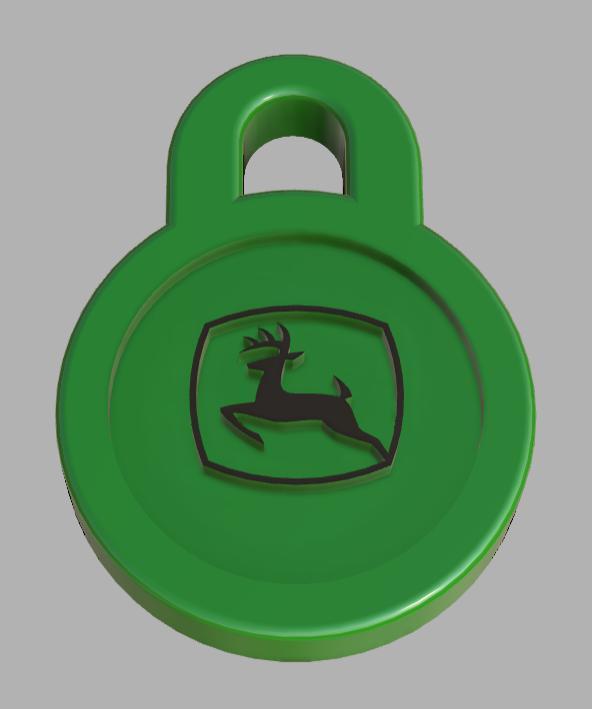John Deere Small Keychain