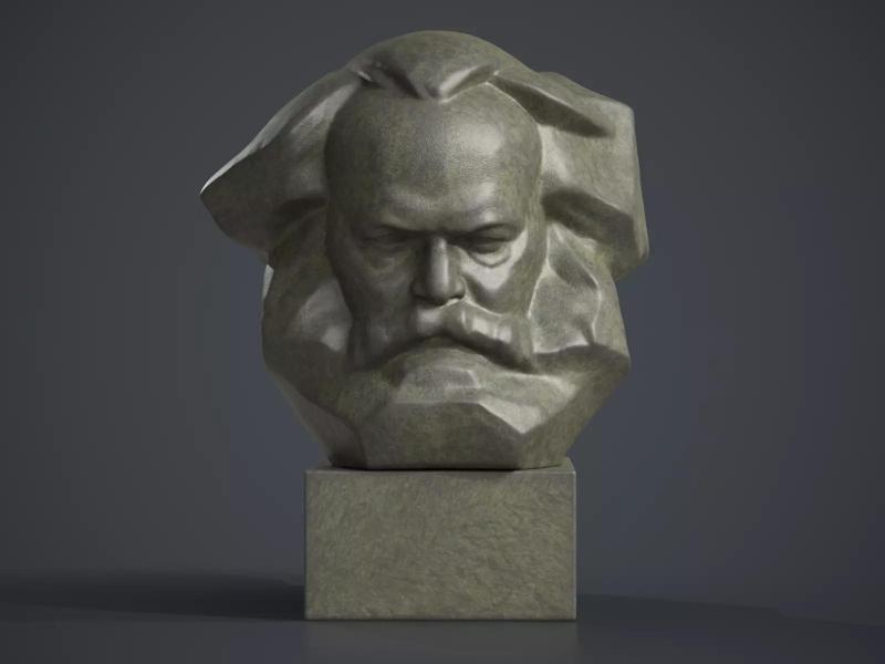 Karl Marx Monument - Lev Kerbel Sculpture