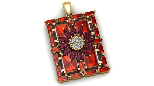 Women Fashion Fancy Pendant 3d Printable Model
