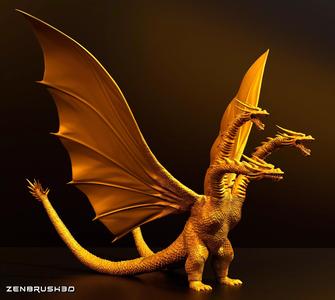 KING GHIDORAH 1991 - GODZILLA