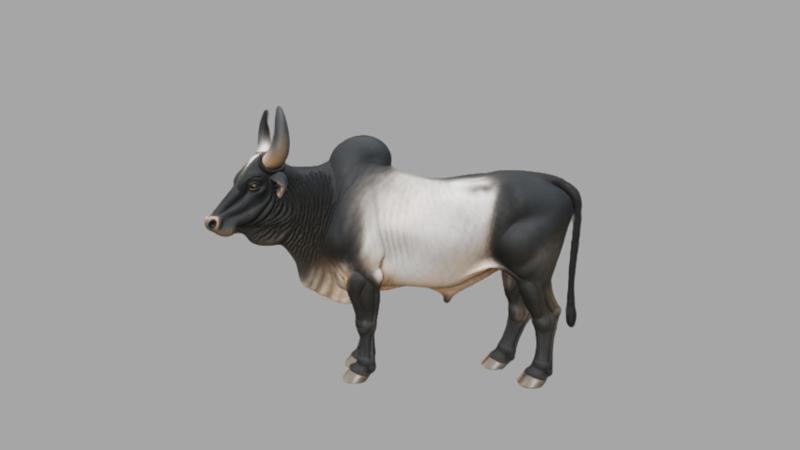 Jallikattu Kalai – Kangayam Bull Model – Traditional Tamil -Table Ornament