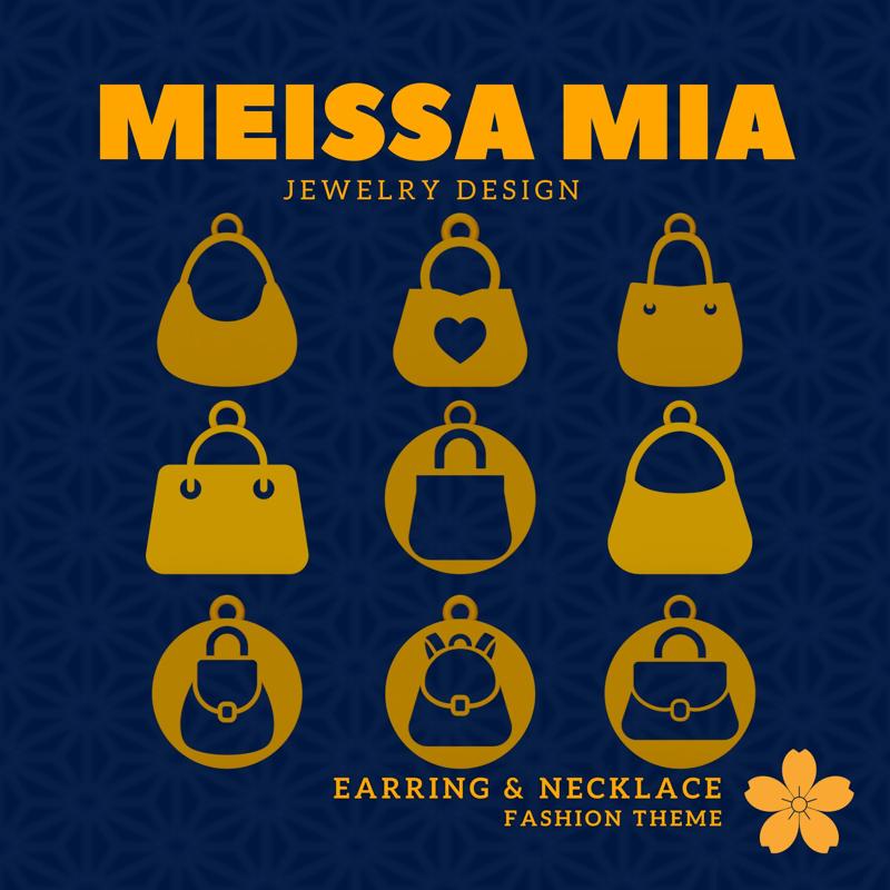 Wearable Whimsy – 3D Print File for Handbag Earrings & Necklace - Bag Accessories - Handbag Necklace - Girl's Fashion