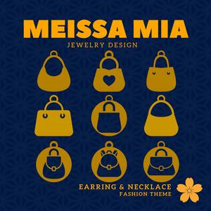 Wearable Whimsy – 3D Print File for Handbag Earrings & Necklace - Bag Accessories - Handbag Necklace - Girl's Fashion