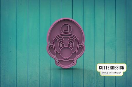 Luigi Super Mario Bros Cookie Cutter M3
