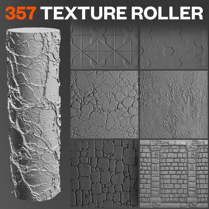Texture Rollers Mega Pack (357 Texture Roller STL)