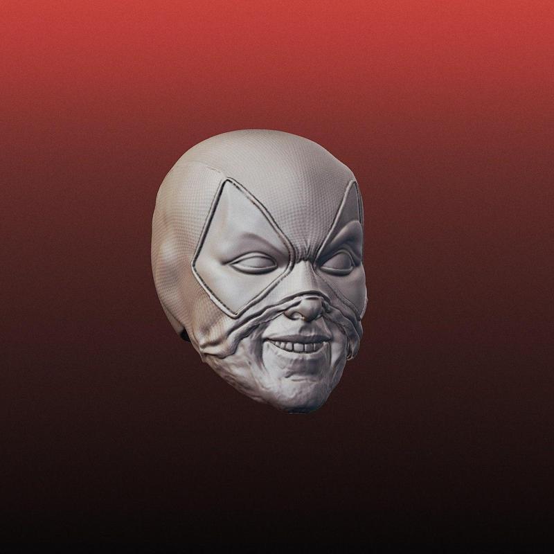 Deadpool half mask Ryan Reynolds