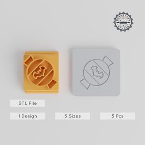 Candy Stamp Tile Set, 5 Motif Sizes, Perfect for Clay, Cookies & Fondant, Halloween Celebration, Party & Spooky Theme PRODUCT_3986