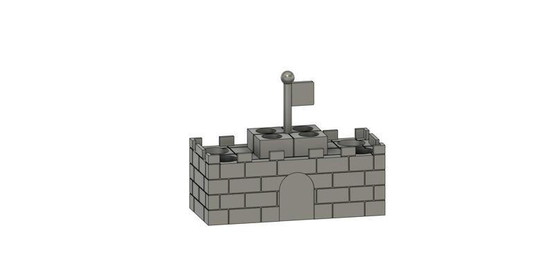 Super Mario Inspired AA & AAA Battery Castle Holder Display Storage Stand