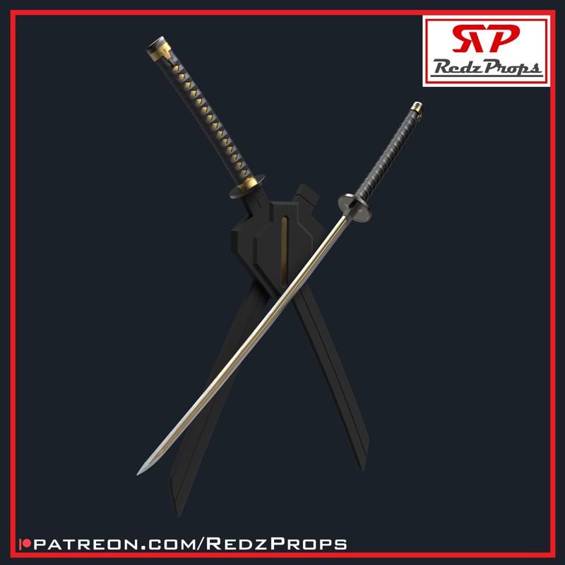Deadpool 3 Katanas & Sheath Cosplay Prop