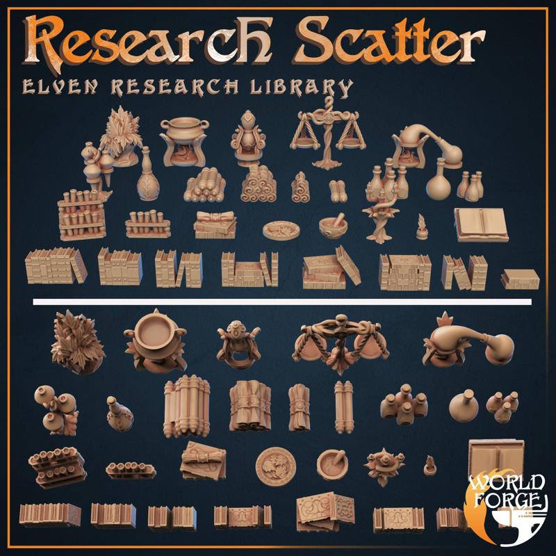 Research Scatter - Elven Library