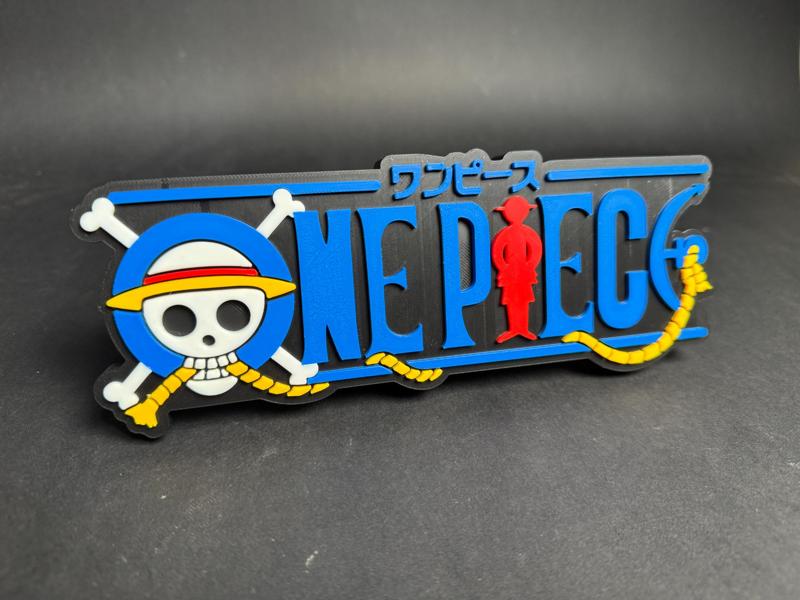 One Piece logo sign, One Piece logo sign