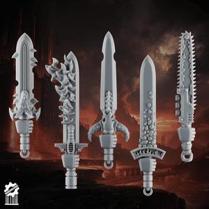 Emberforge swords set 1 - Fire lizards [Supported]