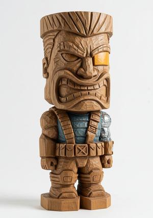 Marvel Cable tiki statue