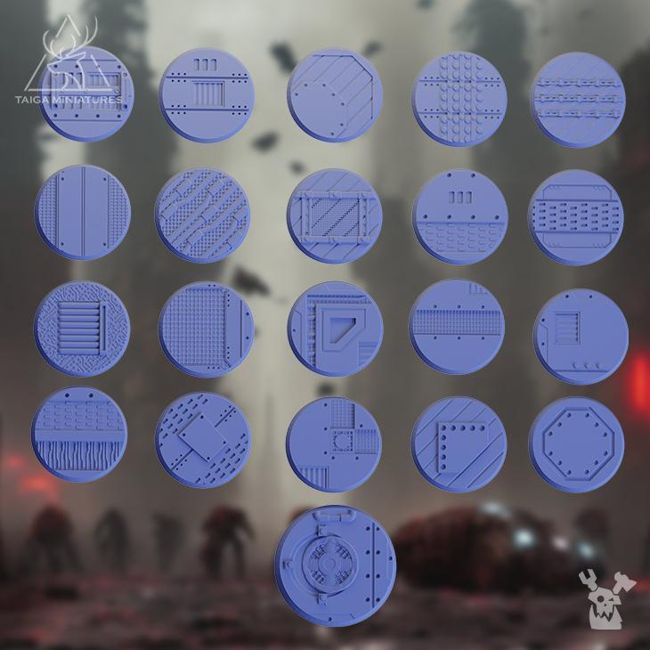 Rock Head Bases Set x21
