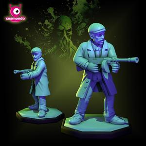 Gangster with Thomson Cthulhu Investigator 32mm RPG Tabletop