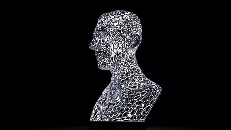 Bust lamp Nikola Tesla