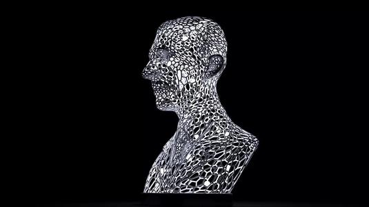 Bust lamp Nikola Tesla