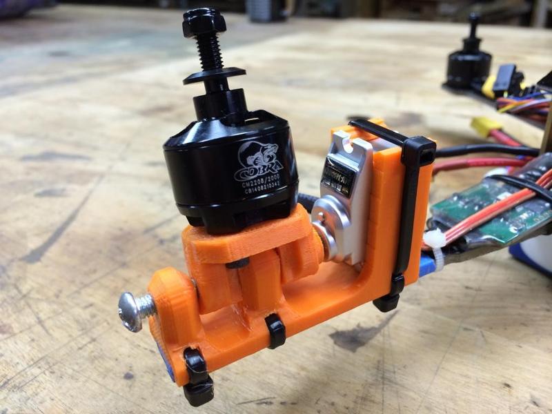 All-in-One Tricopter Tilt Motor Mount