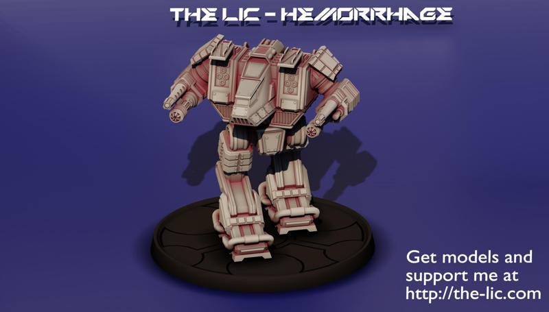 The LIC - Hemorrhage 70 ton Heavy mech.