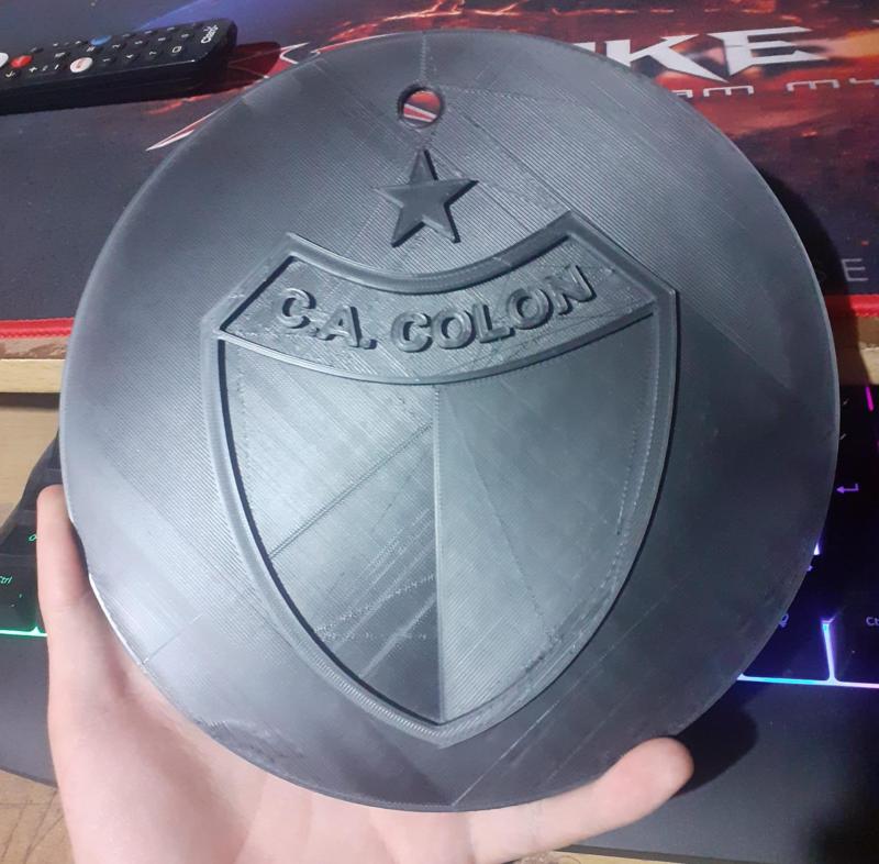 colon coat of arms wall painting