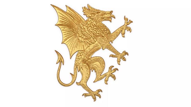 Griffon detailed Relief STL