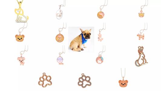 13 Dog Charm Necklace Pendant 3dm stl renders details 3D Model Collection