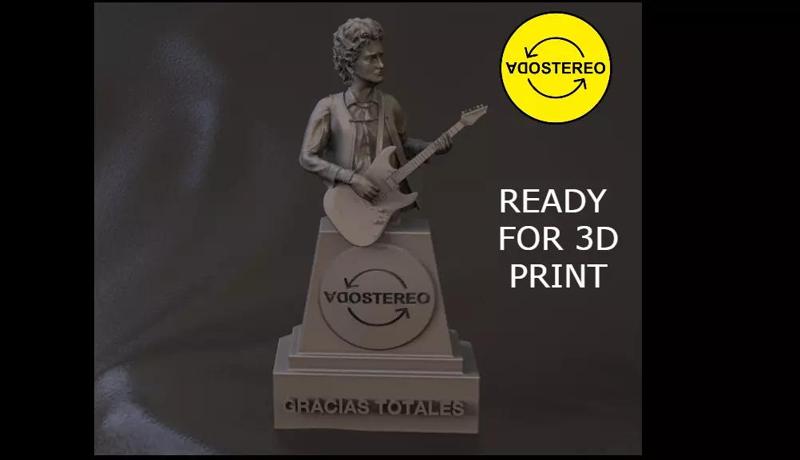 Gustavo Cerati Bust - Soda Stereo 3D PRINT