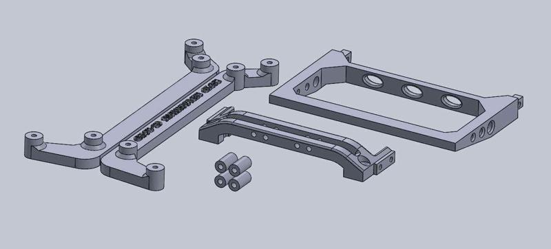RC4wd Cross Country 313mm conversion + classic range rover body mount kit