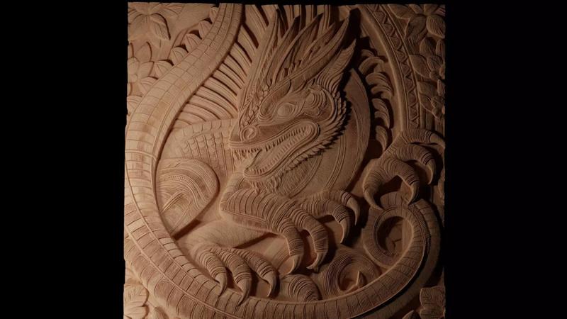 Gila Monster CNC 3d Print High Relief Sand Casting