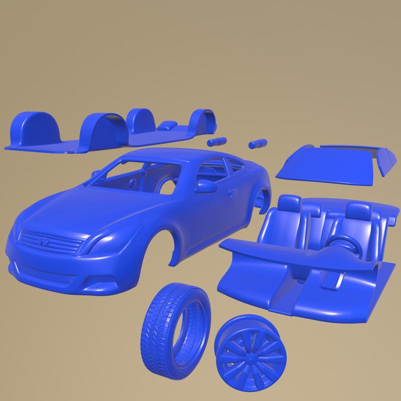 Infiniti G37 Coupe 2009 PRINTABLE CAR IN SEPARATE PARTS