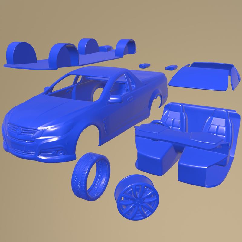 Holden VF Commodore Calais V-UTE 2013 PRINTABLE CAR IN SEPARATE PARTS
