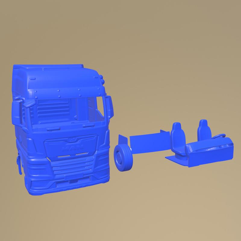MAN TGX 2020 PRINTABLE TRUCK IN SEPARATE PARTS