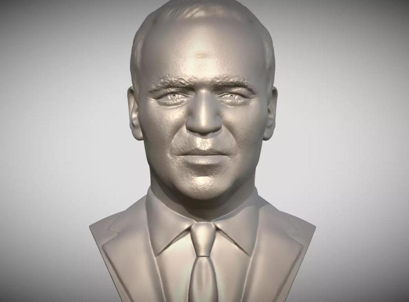 Garri Kasparov bust for 3D printing