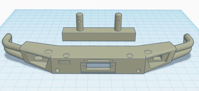 Front bumper LC70 RC4WD
