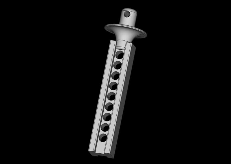 TRA7015 BODY POST TRAXXAS 1/16