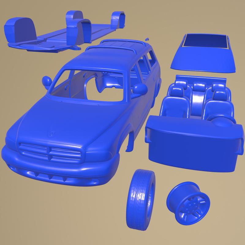 Dodge Durango 1997 Printable Car In Separate Parts
