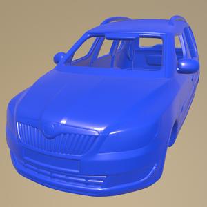 Skoda Roomster 2011 Printable Car Body