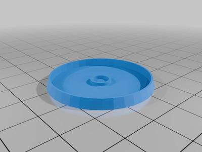 Tabletop: base for a miniature with a magnet slot (parametric)