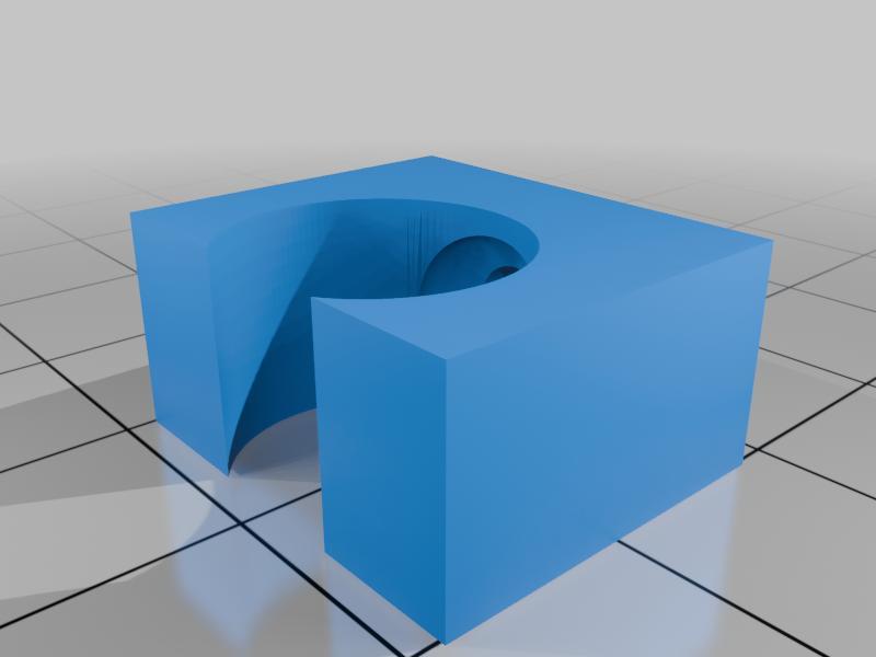 12mm pole clip with screw gap