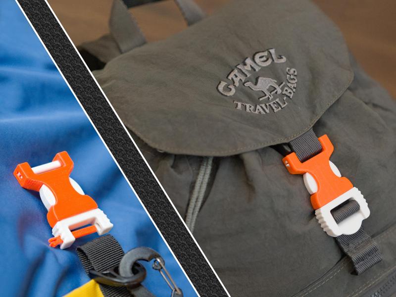 Side-Release Buckle - Pin & Ladder Lock - 24 mm - fully printable