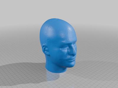 mannequin male head